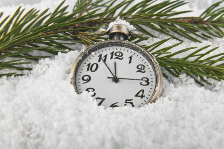 Watch in retro style in the snow before Christmas or New Year.