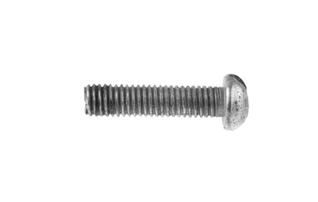 metal bolt isolated on white backgroundの写真素材