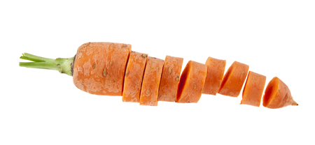 carrots isolated on white backgroundの写真素材