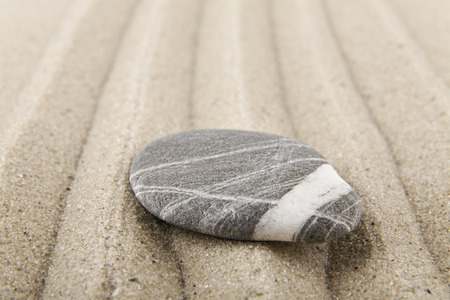 stones on sand for relaxation as backgroundの写真素材