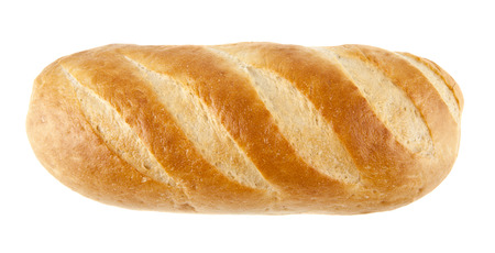 bread, loaf isolated on white background