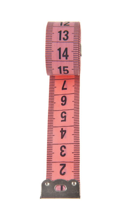 red meter isolated on white backgroundの写真素材