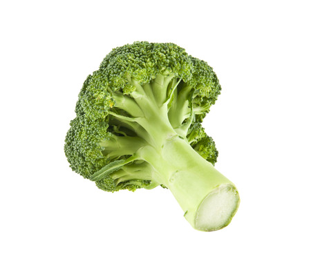 broccoli isolated on white backgroundの写真素材