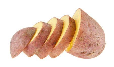 potato isolated on white backgroundの写真素材
