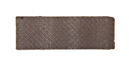 chocolate wafers isolated on white backgroundの写真素材
