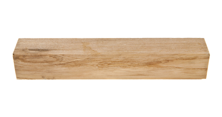wooden bar isolated on white backgroundの写真素材