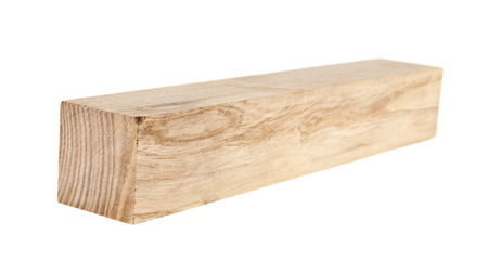 wooden bar isolated on white backgroundの写真素材