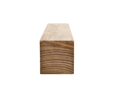 wooden bar isolated on white backgroundの写真素材