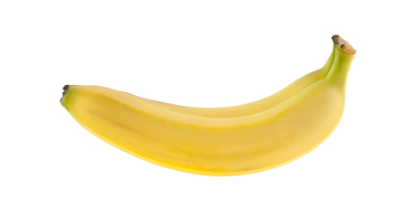 bananas isolated on white backgroundの写真素材