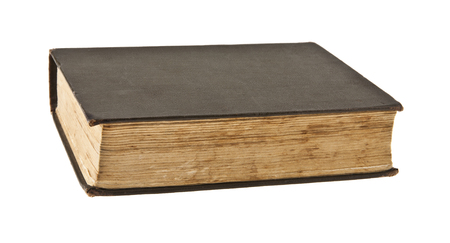 old book isolated on white backgroundの写真素材