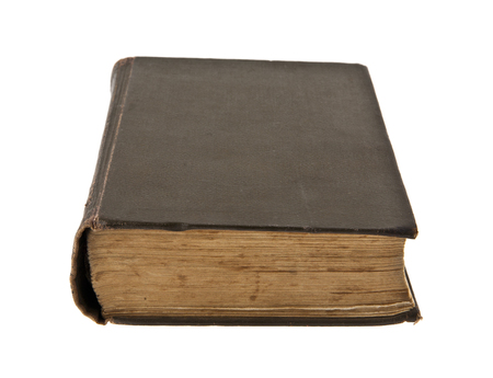 old book isolated on white backgroundの写真素材