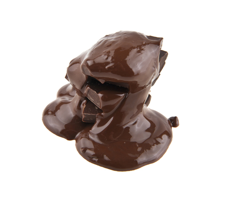 chocolate isolated on white backgroundの写真素材