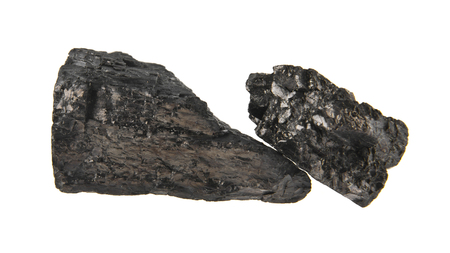 coal isolated on white backgroundの写真素材