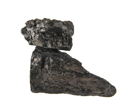 coal isolated on white backgroundの写真素材