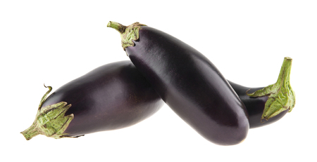 eggplant isolated on white backgroundの写真素材