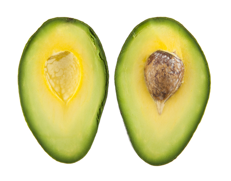 avocado isolated on white backgroundの写真素材