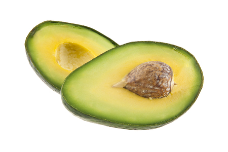 avocado isolated on white backgroundの写真素材