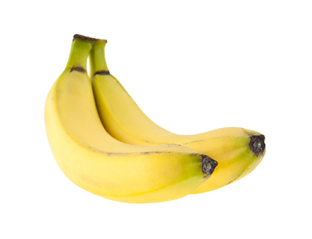 bananas isolated on white backgroundの写真素材