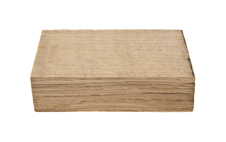 wooden board isolated on white backgroundの写真素材