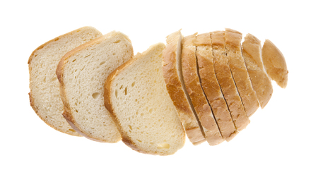 bread isolated on white backgroundの写真素材
