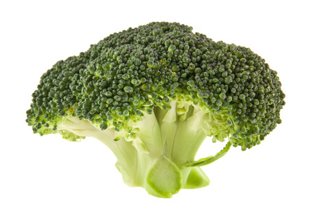 broccoli isolated on white backgroundの写真素材