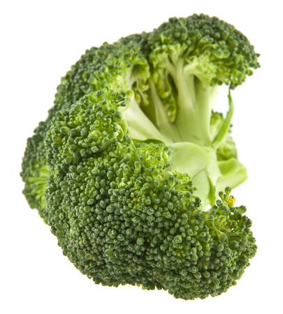 broccoli isolated on white backgroundの写真素材