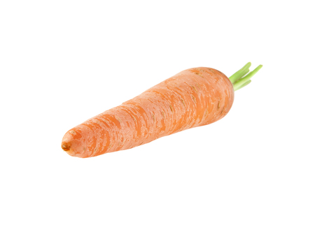 carrot isolated on white background closeupの写真素材
