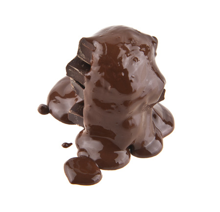 chocolate isolated on white backgroundの写真素材