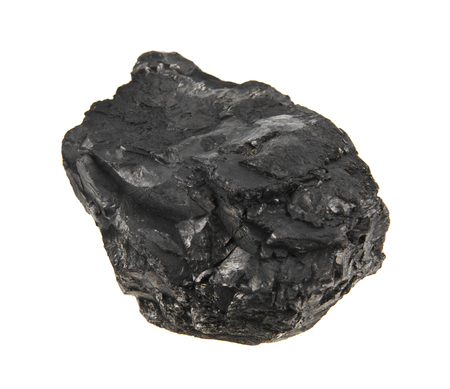 coal isolated on white backgroundの写真素材