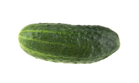 cucumbers isolated on white backgroundの写真素材