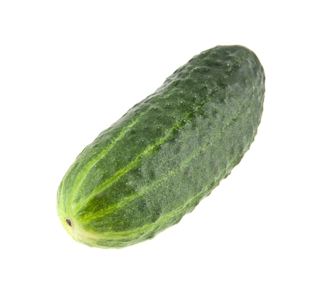 cucumbers isolated on white backgroundの写真素材