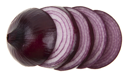 onions isolated on a white backgroundの写真素材