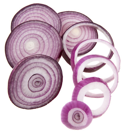 onions isolated on a white backgroundの写真素材