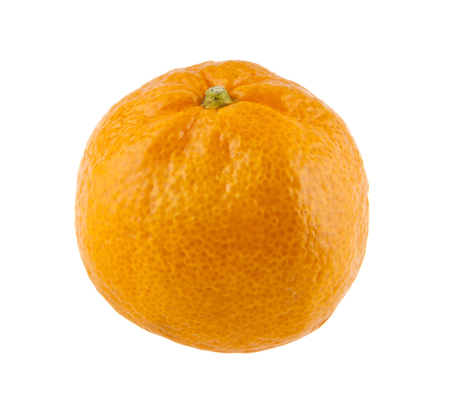 mandarin isolated on white backgroundの写真素材