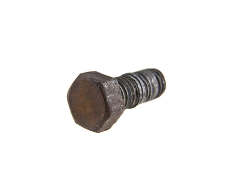 old bolt isolated on white backgroundの写真素材