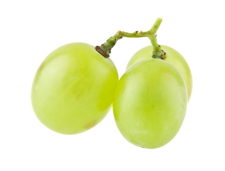 grapes isolated on white backgroundの写真素材