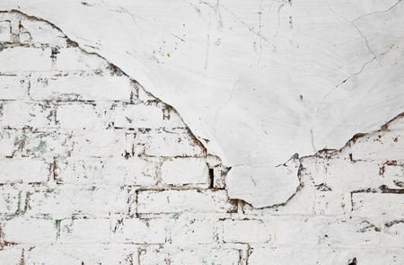 white brick wall as backgroundの写真素材