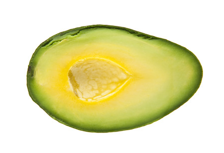 avocado isolated on white backgroundの写真素材