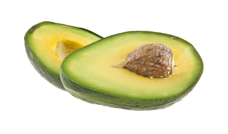 avocado isolated on white backgroundの写真素材