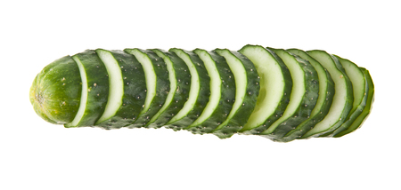 cucumber isolated on white backgroundの写真素材