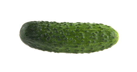 cucumbers isolated on white backgroundの写真素材