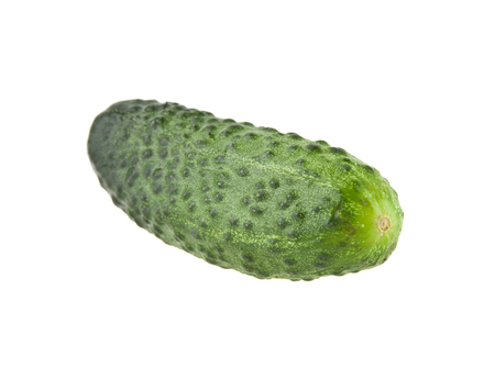 cucumbers isolated on white backgroundの写真素材