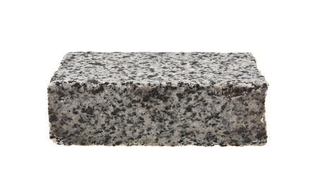 granite tiles isolated on white backgroundの写真素材