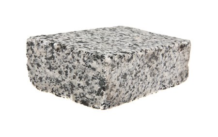 granite tiles isolated on white backgroundの写真素材