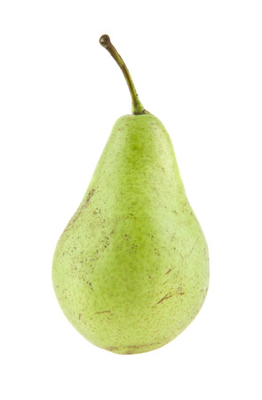 pear isolated on white background closeupの写真素材