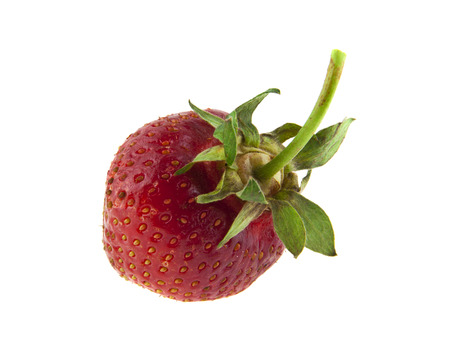 strawberry isolated on white backgroundの写真素材