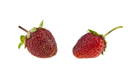 strawberry isolated on white backgroundの写真素材