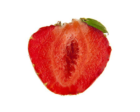 strawberry isolated on white background closeup