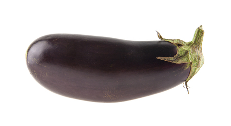 eggplant isolated on white background closeupの写真素材