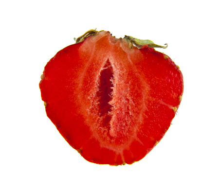 Strawberry isolated on white backgroundの写真素材